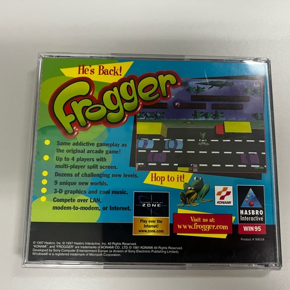 1997 Frogger Computer Game PC CD-ROM - by Hasbro Interactive - Picture 4 of 5